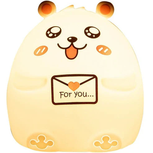 Colorful Bear Silicone Night Light Bedroom Bedside