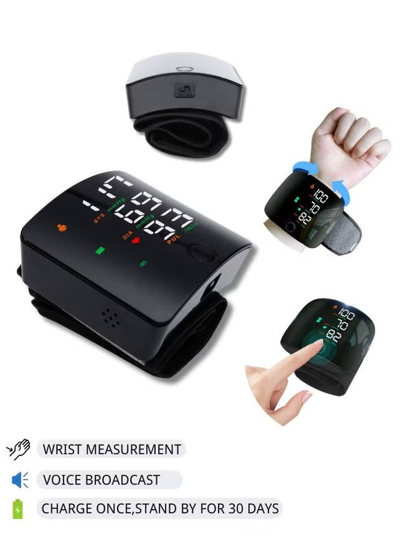 Portable Blood Pressure Monitor with Voice Broadcast for Home & Travel